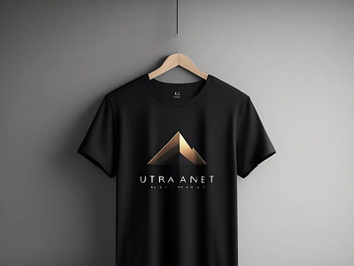 Black T-shirt featuring modern typography graphic design by Soahim Rahman